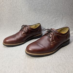 Johnston & Murphy Dress Shoes Men's 9.5W Brown Sheepskin Leather